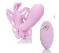 Vibratore per slip in silicone realistico fallo vibrante vaginale clitoride rosa