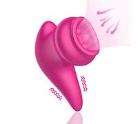 Vibratore per succhiamento vaginale, ventosa vibrante a 7 velocità, stimolatore clitorideo per succhiare il sesso orale, masturbazione femminile e strumento per la masturbazione Rose