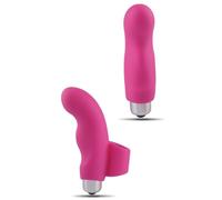Vibratore piccolo da dito in silicone dildo liscio vibrante vaginale e clitoride