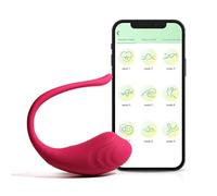 Vibratore Portatile a 10 Modalità conTelecomando Bluetooth, vibratore in Silicone con Sincronizzazione Musicale Partner & App Control,per Donna Stimolatore Capezzolo&Punto G Giocattoli Sessuali