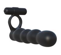 Pipedream Fantasy C-Ringz Posable Partner Double Penetrator Black