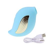 vibratore Potente vibratore a forma di uccello Giocattolo sessuale per donne 2 in 1 Clitoride Capezzolo Irrita Vibrazione Masturbatore per donne (Blu)