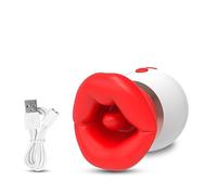 Vibratore Potente vibratore Per donna che lecca la lingua clitoride femminile vibratore orale per capezzoli giocattoli sessuali Per articoli per adulti