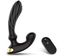 Vibratore prostatico a 9 modalità, dotato di testina massaggiante rimovibile.