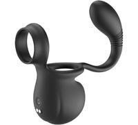 Vibratore prostatico (a forma di anello), massaggiatore prostatico, plug anale vibrante professionale, giocattolo per il piacere, plug anale/dilatatore anale