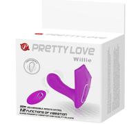 Vibratore punto g Pretty love Willie telecomandato e indossabile