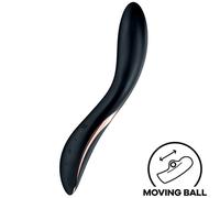 Vibratore per Punto G Satisfyer Rrrolling con perla rotante e ricaricabile (nero)