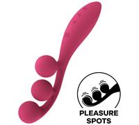 Vibratore Punto G Satisfyer Tri Ball 1 - 3 Motori, Rosso