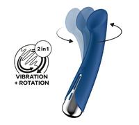 SATISFYER - SPINNING G-SPORT 1 VIBRADOR ROTADOR ROJO - AZZURRO