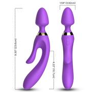 Vibratore Rabbit Armony - Silicone, 9 Modalità, Viola