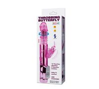 Vibratore Rabbit Baile Throbbing Butterfly Rosa