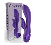 Vibratore rabbit con stimolatore clitoride dildo fallo vibrante doppio vaginale