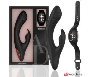 Vibratore Rabbit con Telecomando Anne's Desire - Nero/Oro