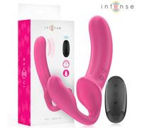 Vibratore Doppio Intenso 20 cm Viola con Telecomando per Giochi Senza Fine, Taglia 20 cm x 9.8 cm, Colore Rosa