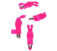 Vibratore rabbit da dito ricaricabile stimolatore clitoride vibrante in silcone