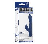 Vibratore Rabbit Dark Falls 16,5 cm blu 10 funzioni soft touch USB waterproof