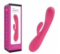 Vibratore rabbit design stimolatore dildo riscaldante warming heating pink USB