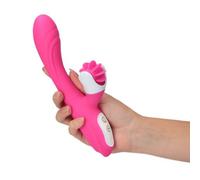 Vibratore rabbit dildo vibrante in silicone vaginale lingua stimolante clitoride