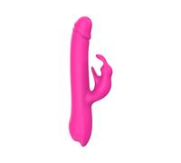 Vibratore Rabbit Donna 24cm Potente Doppia Stimolazione Clitoride e Punto G Squirting Vibrazione e Rotazione Combinata Sex Toy Ricaricabile Silicone Morbido Ruota e Vibra SexyToys Donne