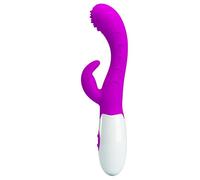 Vibratore Rabbit Donna Doppio Orgasmo Sesso Vaginale Clitoride Dildo IN SILICONE