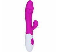 Vibratore Rabbit Donna Doppio Orgasmo Sesso Vaginale Clitoride Dildo IN SILICONE