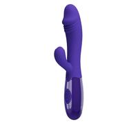 Vibratore Rabbit donna doppio stimolatore vaginale clitoride silicone morbido