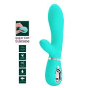 Vibratore Rabbit donna in silicone doppio stimolatore vibrante USB sex toys
