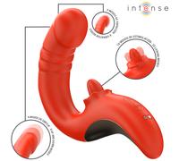 Vibratore Rabbit Doppia Stimolazione Intense Paulina - Rosso