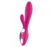 Vibratore rabbit doppio con stimolatore clitoride vaginale falo dildo vibrante i