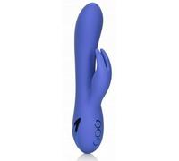 Vibratore rabbit doppio dildo vibrante vaginale clitoride in silicone realistico
