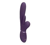 Vibratore rabbit doppio fallo vibrante in silicone realistico vaginale clitoride