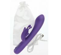 vibratore rabbit doppio in silicone fallo vibrante stimolatore anale vaginale