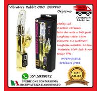 VIBRATORE RABBIT DOPPIO ORGASMO SEXY SESSO VAGINALE CLITORIDE TOYS FALLO DILDO