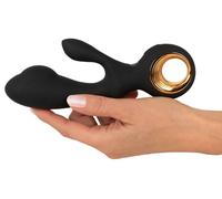 Vibratore rabbit doppio vaginale per stimolazione clitoride dildo gonfiabile