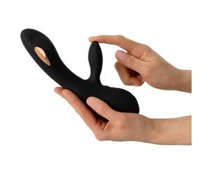 Vibratore Rabbit + Elettro Stimolatore E-Stim per clitoride punto G e vagina Toy