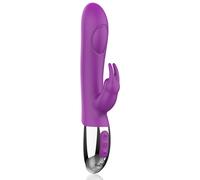 Vibratore Rabbit Fun Function Combi Double Tapping Viola/Argento