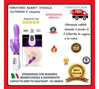 VIBRATORE RABBIT G-SPOT 12 INTENSE VELOCITÀ STIMOLA VAGINA CLITORIDE - SQUIRTING