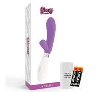 Vibratore Rabbit Glossy Jackson colore Viola e Bianco