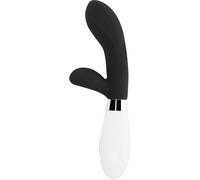 Vibratore Rabbit Glossy Jackson Nero/Bianco