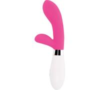Vibratore Rabbit Glossy Jackson Rosa/Bianco