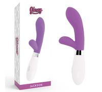 Vibratore Rabbit Glossy Jackson - Silicone, 10 Funzioni, Viola