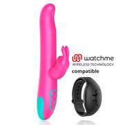 HAPPY LOKY - PLUTO CONIGLIO VIBRATORE E ROTATORE WATCHME COMPATIBILE CON LA TECNOLOGIA WIRELESS