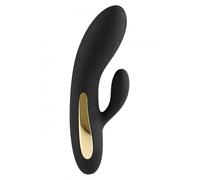 Vibratore Rabbit in silicone dildo nero doppio fallo vibrante stimolatore per cl