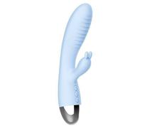 Vibratore rabbit in silicone fallo vibrante vaginale clitoride sex dildo morbido