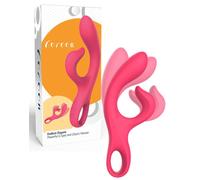 Vibratore rabbit in silicone per punto G stimola clitoride dildo vibrante vagina