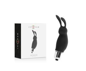 Vibratore Rabbit Intense Roger - Stimolatore Ergonomico Nero