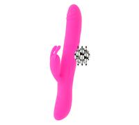 Vibratore Rabbit Moressa Warren Premium in Silicone Ricaricabile rosa