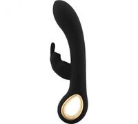 Vibratore Rabbit nero dildo vibrante doppio con stimolatore clitoride sex toys