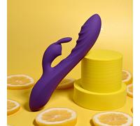Vibratore Rabbit ondulato Wavy 2 motori USB 20,6 cm 10 vibrazioni IPX7