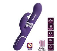Vibratore Rabbit Pretty Love Coale Carbone 4 En 1 Viola